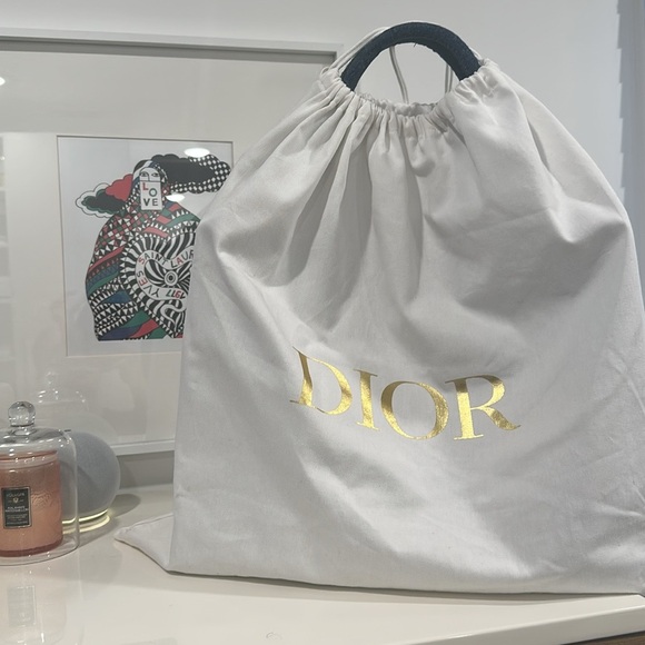 Dior Medium Denim Book Tote NWOT - Picture 5 of 10